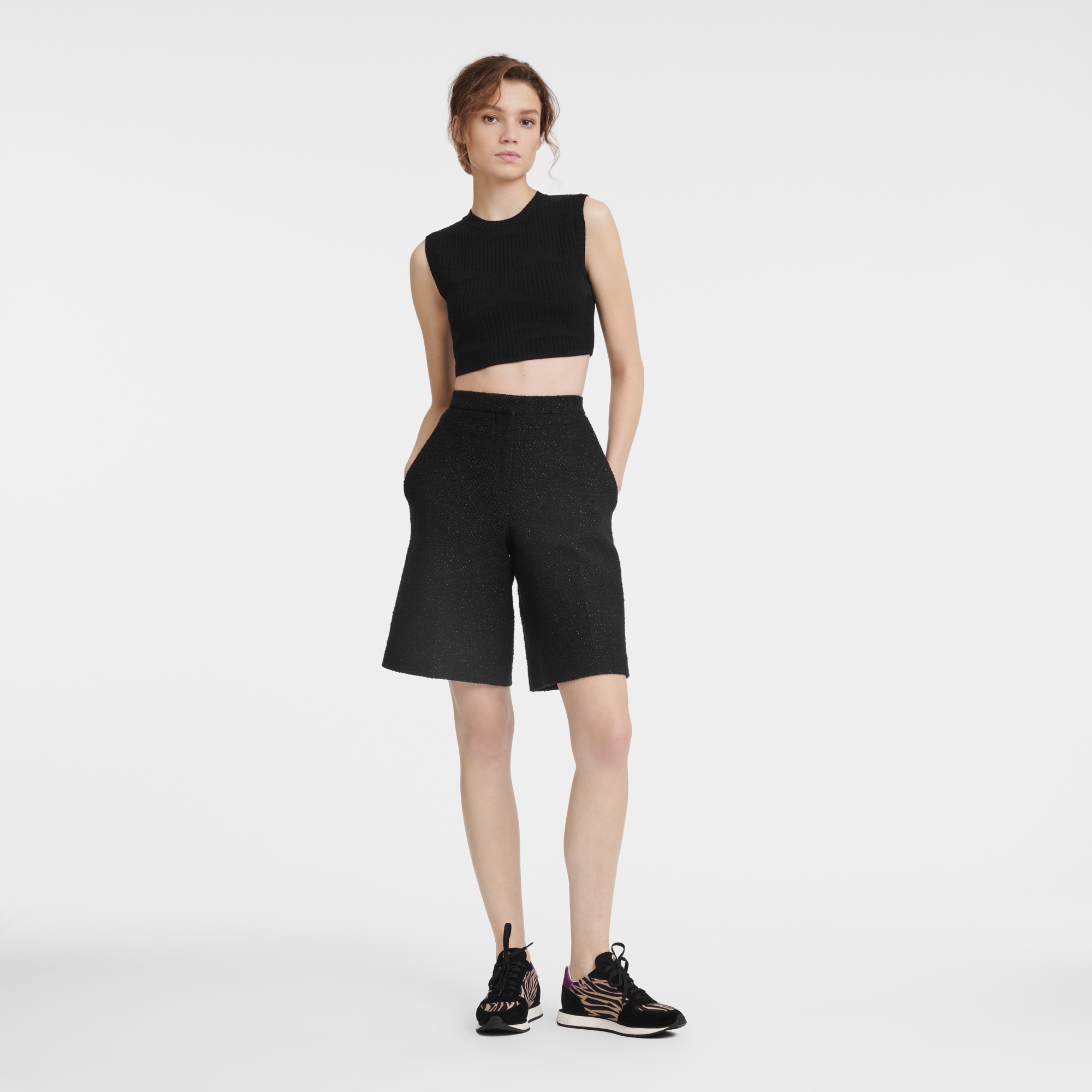 Bermuda shorts Black - Bouclé - 2