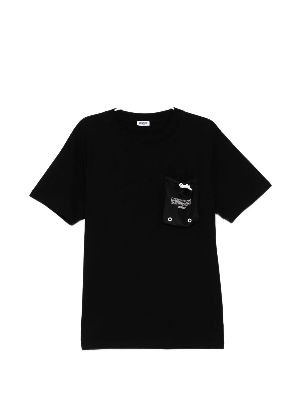 logo-print pocket T-shirt - 1