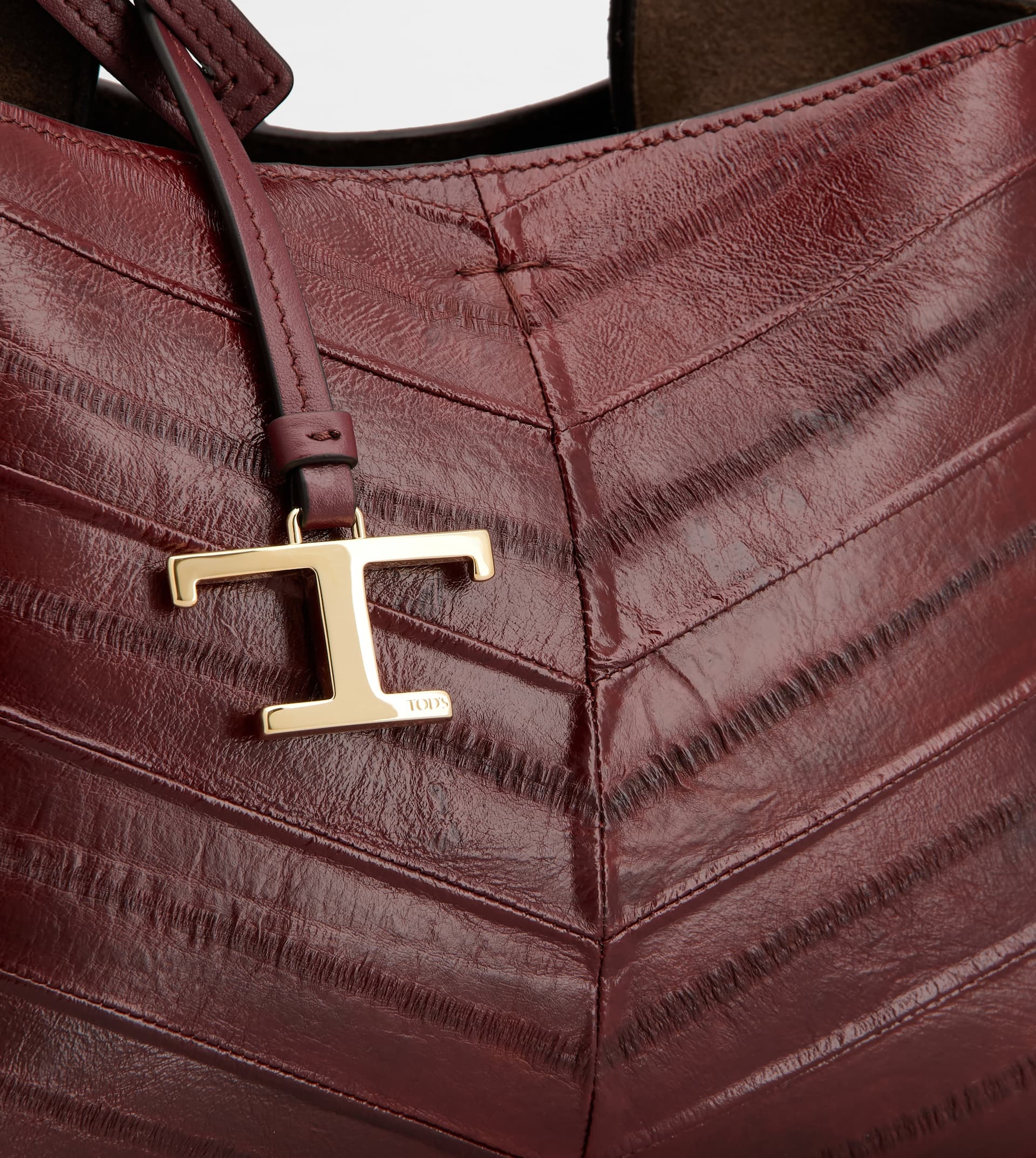 BAG IN EELSKIN MICRO - BURGUNDY - 5