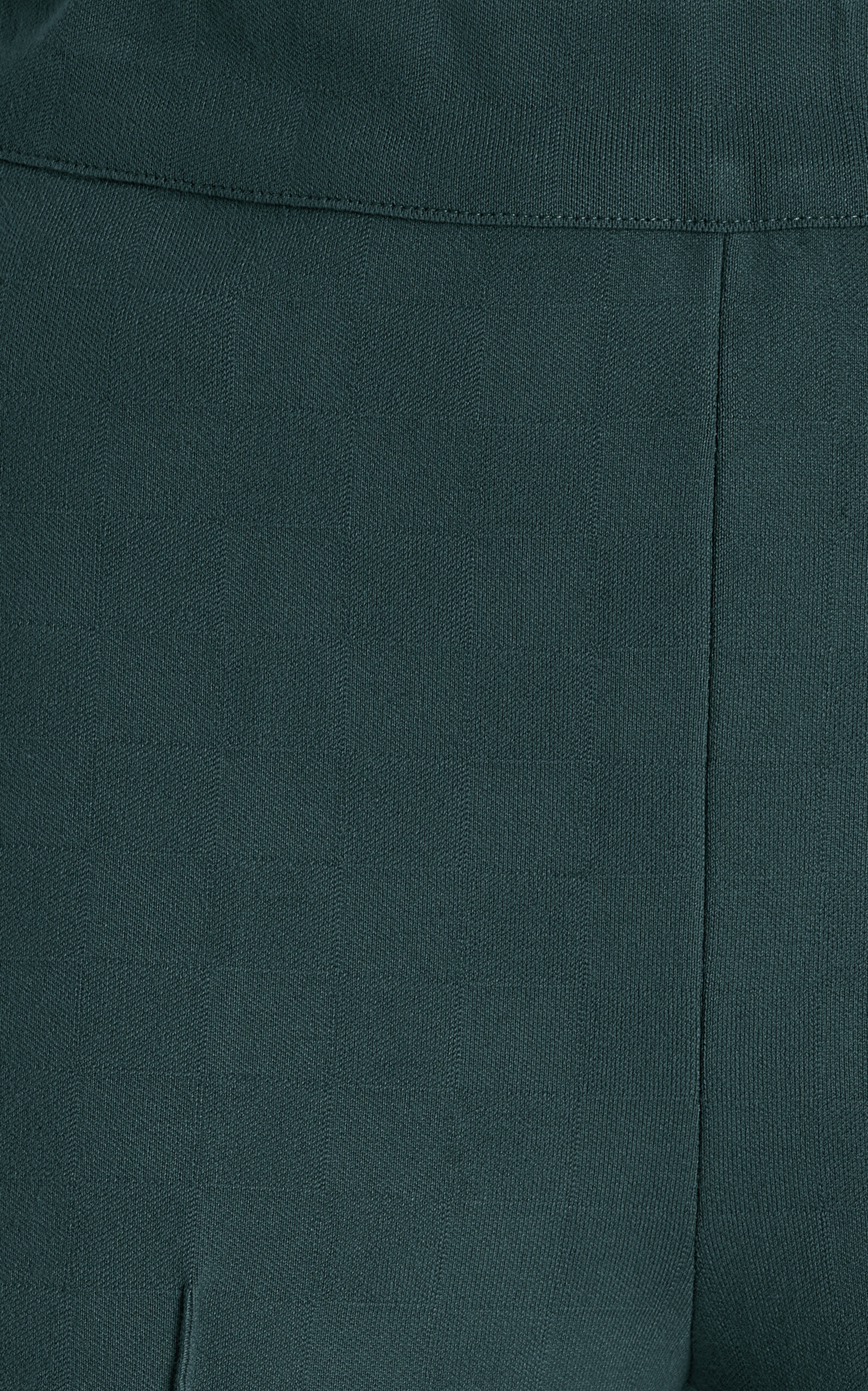 Kick Stretch-Cotton Knit Cropped Flared Pants green - 5