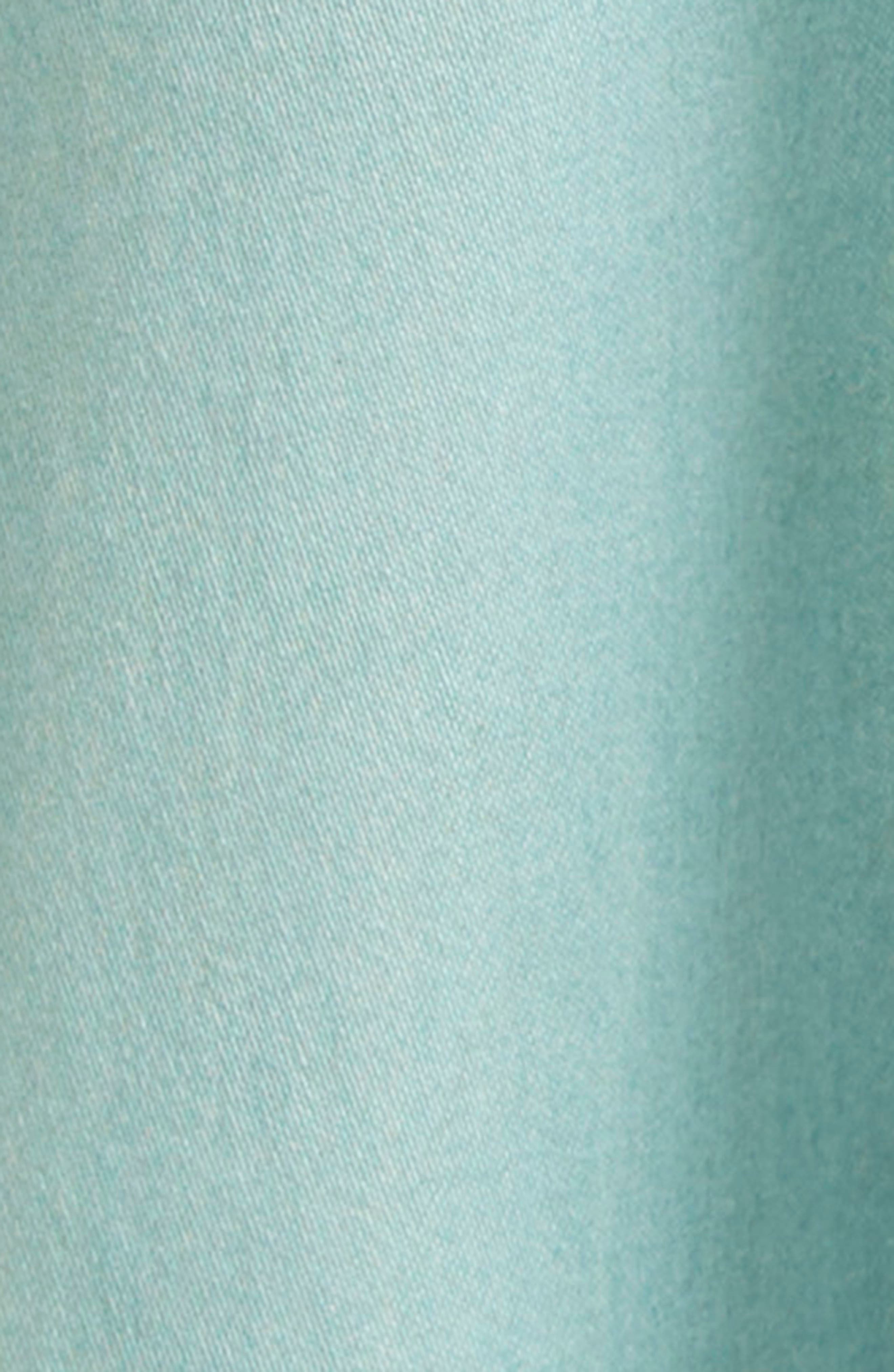 Oscar de la Renta Butterfly Belt Poplin Midi Dress in Seaglass at Nordstrom - 6