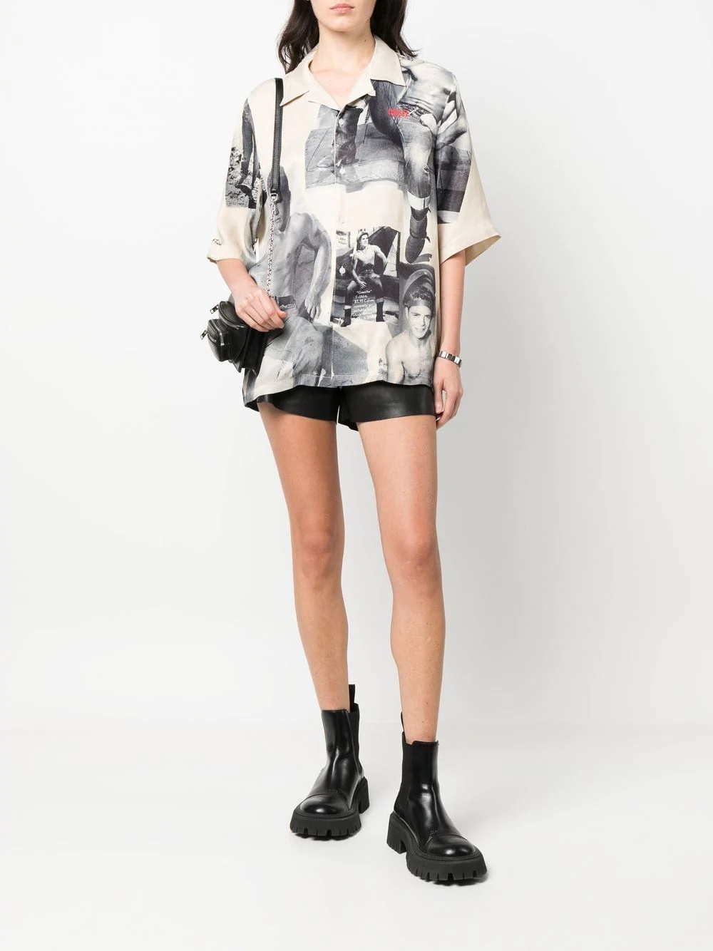 graphic-print short-sleeve shirt - 3