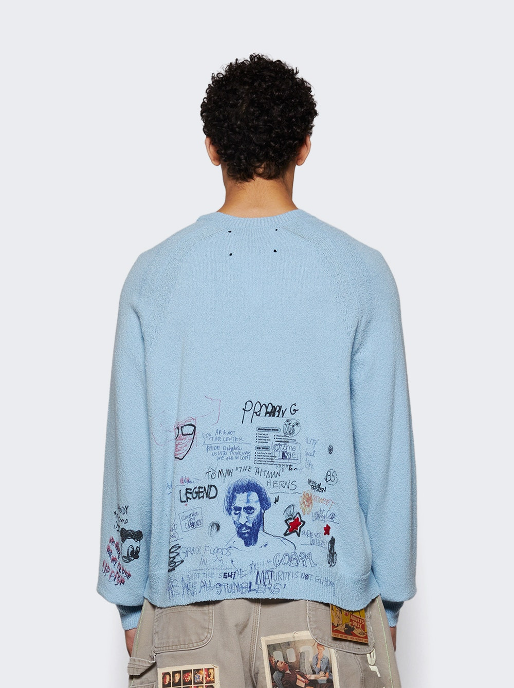 Booze Crooze Knit Sweater Blue - 4