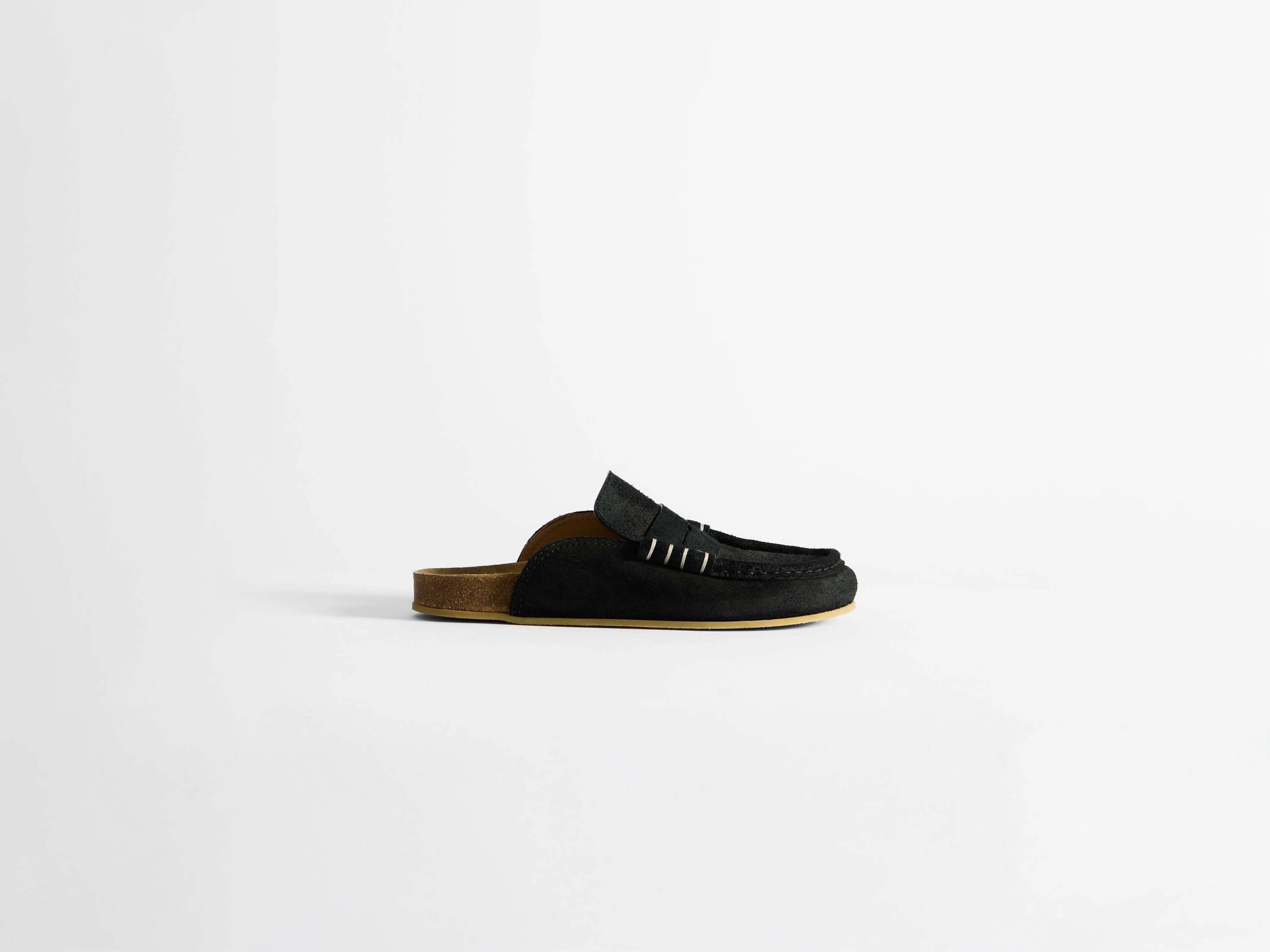 MENS STITCH LOAFER IN BLACK - 1