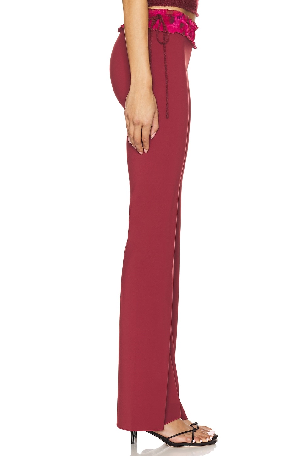 Ruched Side Tie Stretch Pant - 3