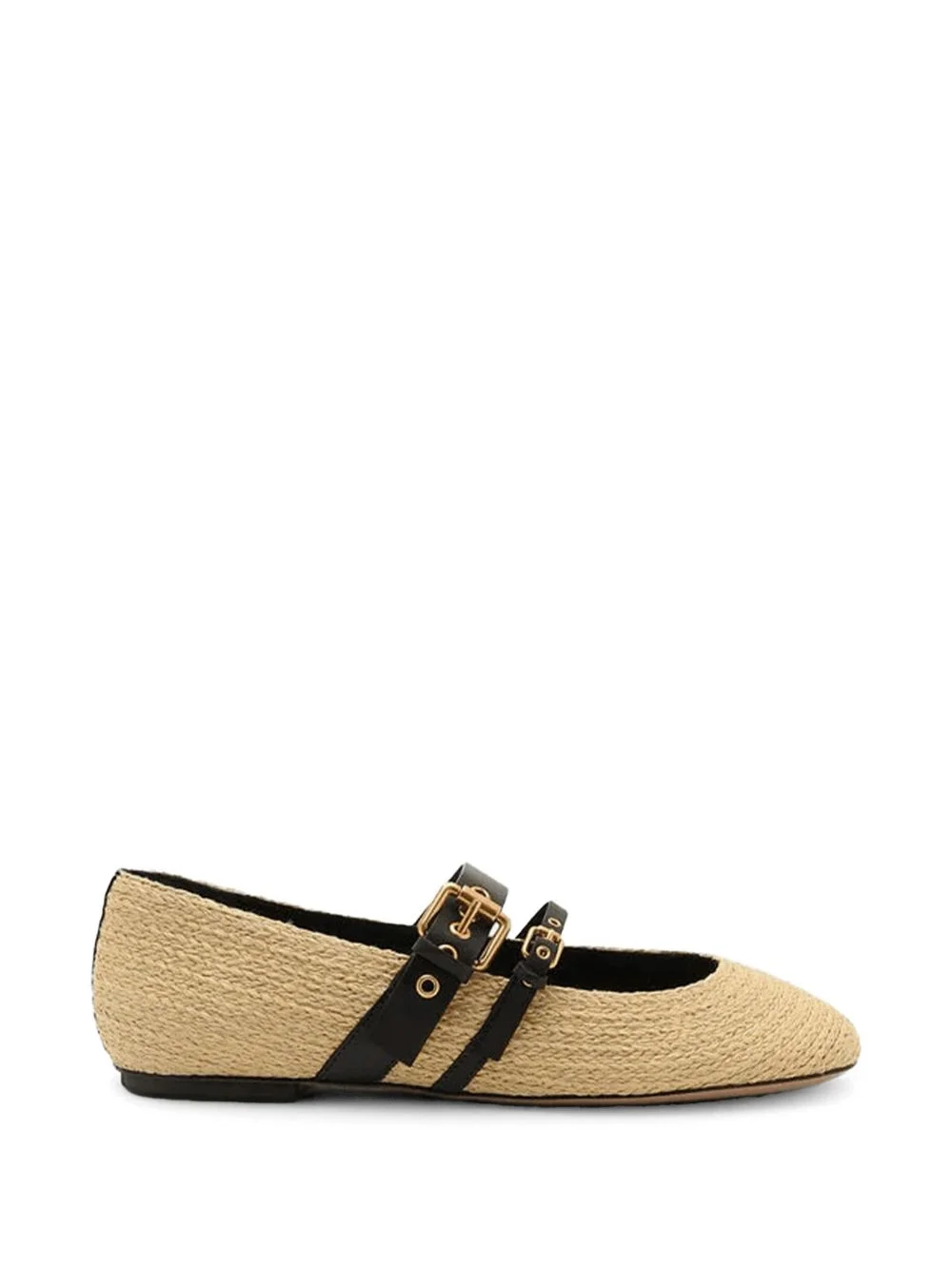 buckle-strap ballet flats - 1