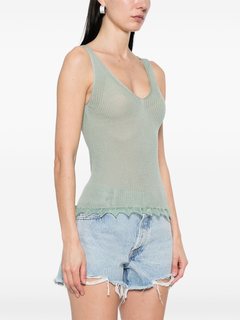 lettuce-hem top - 3