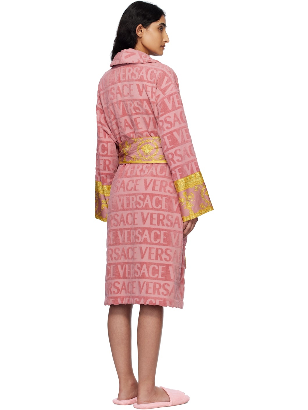 Pink 'I Heart Baroque' Bathrobe - 3