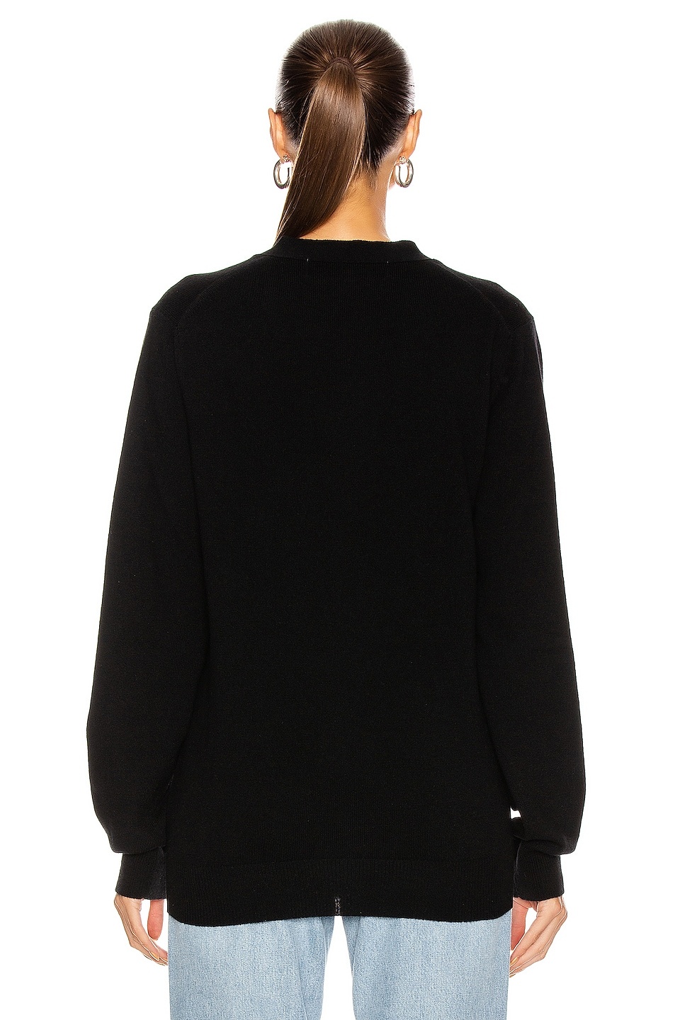 Wool Red Heart Emblem Cardigan - 3