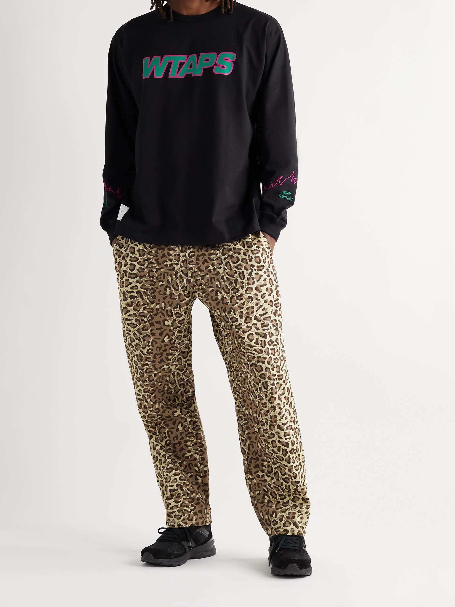 Seagull Leopard-Print Cotton-Twill Drawstring Trousers - 2