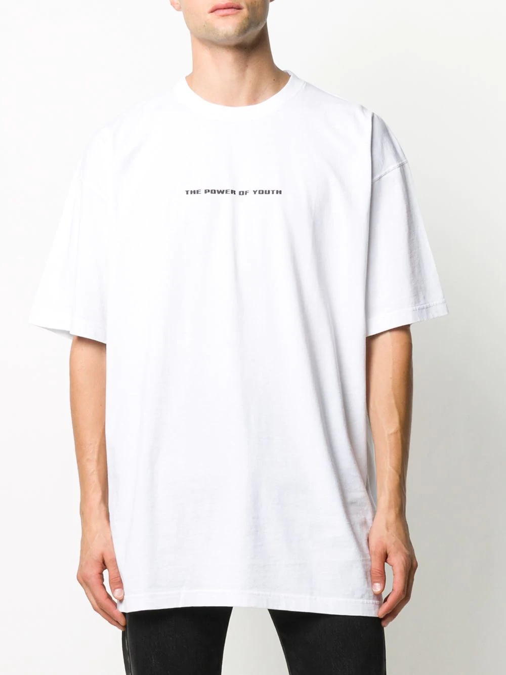 slogan print T-shirt - 3