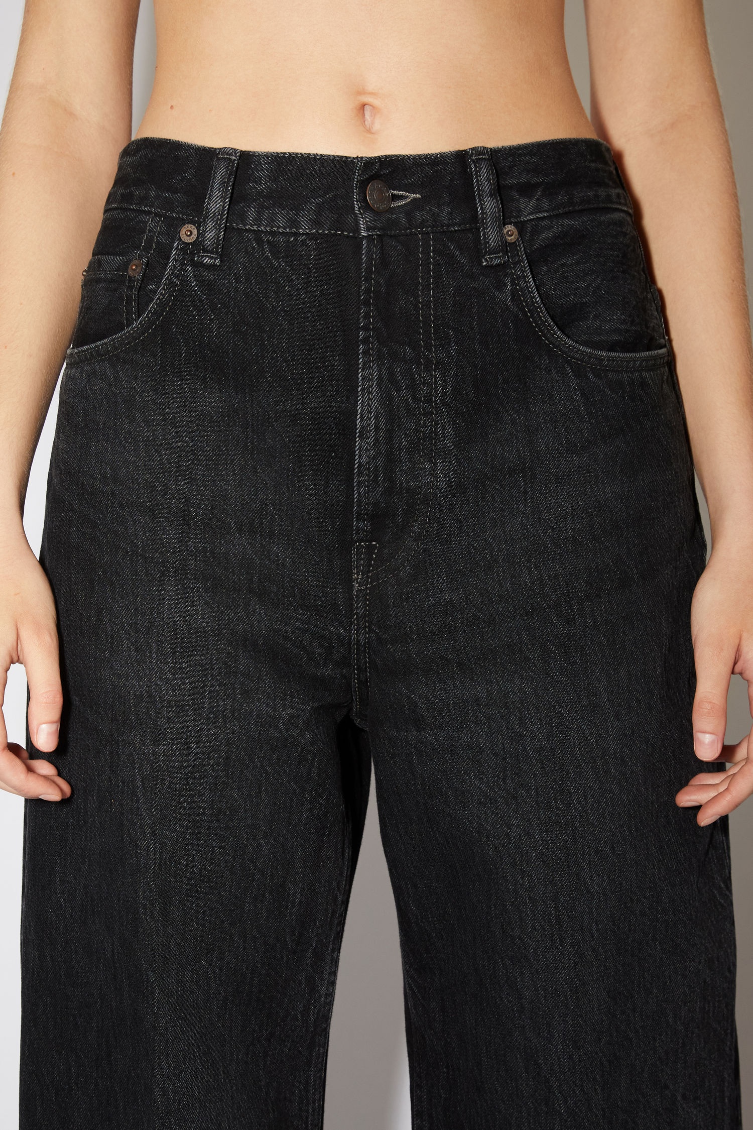 Loose bootcut jeans - Black - 6