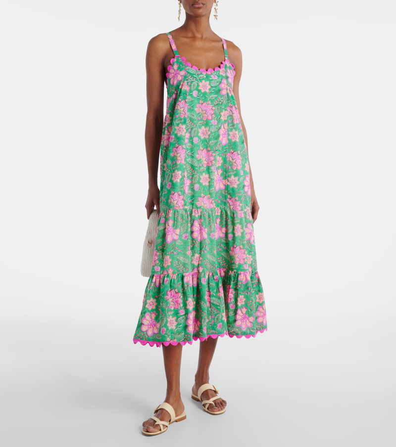 juliet dunn Printed cotton maxi dress outlook