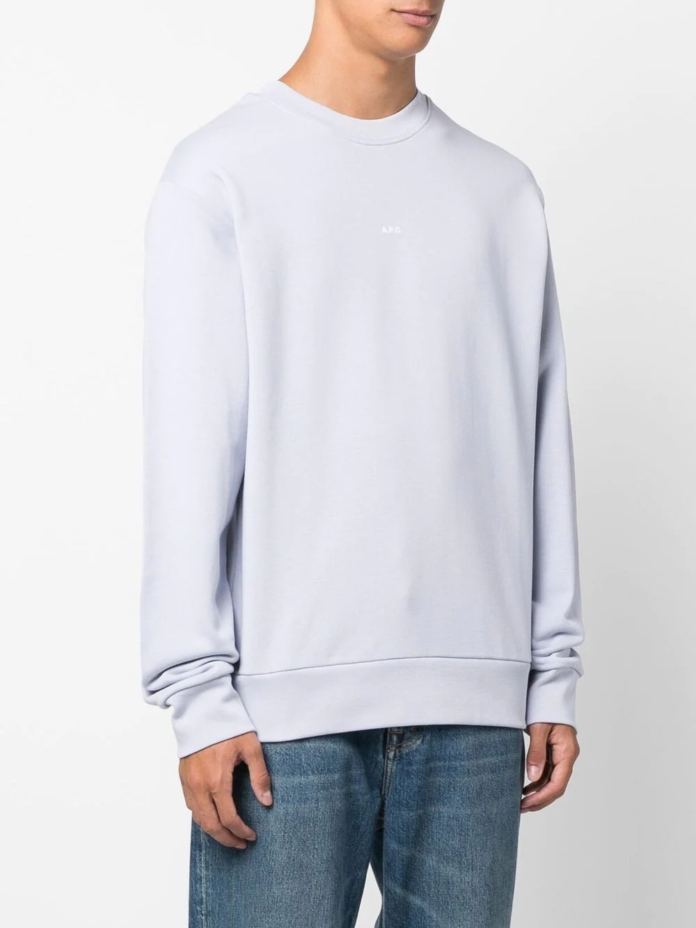 logo-print cotton sweatshirt - 3