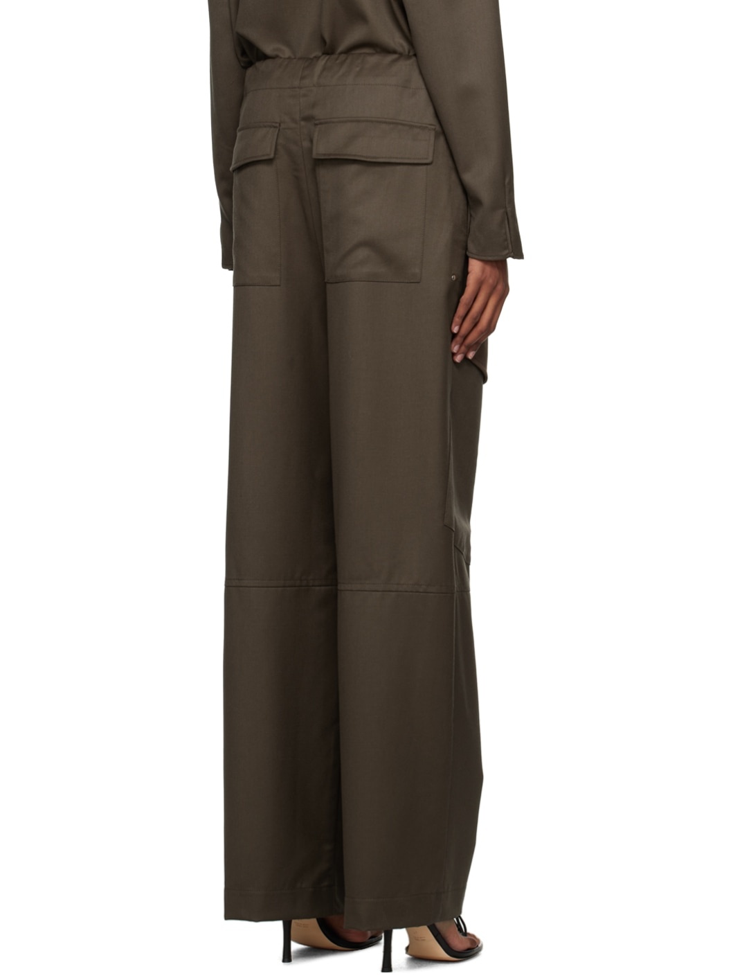 SSENSE Work Capsule – Brown Herb Trousers - 3