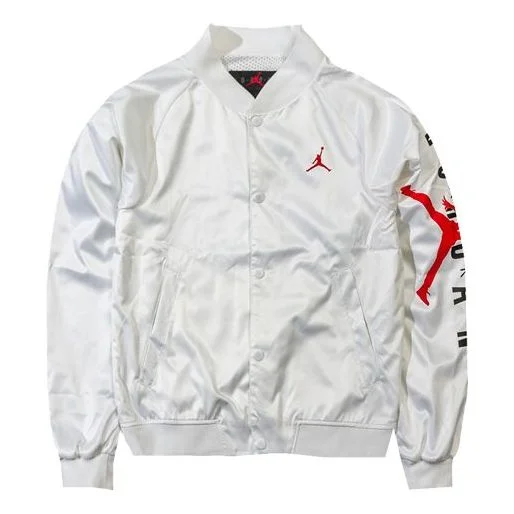 Air Jordan Jumpman Sports Jacket baseball uniform White AO0445-100 - 1