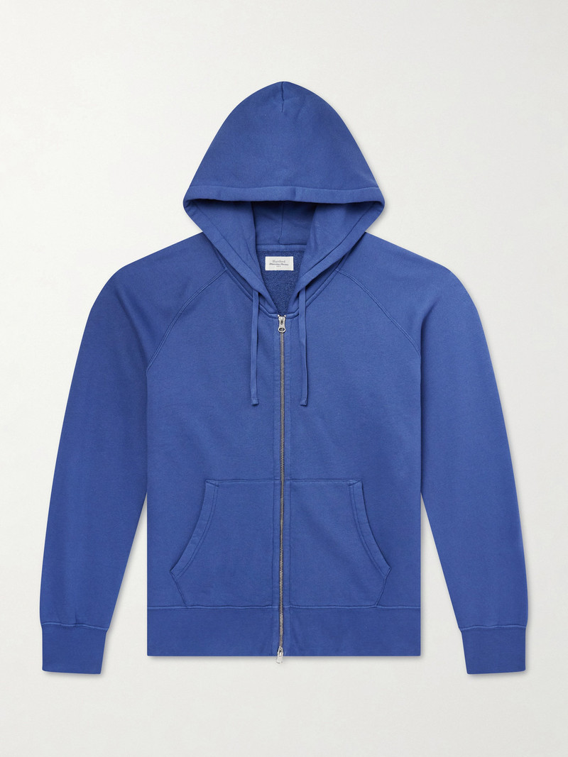 Cotton-Jersey Zip-Up Hoodie 1