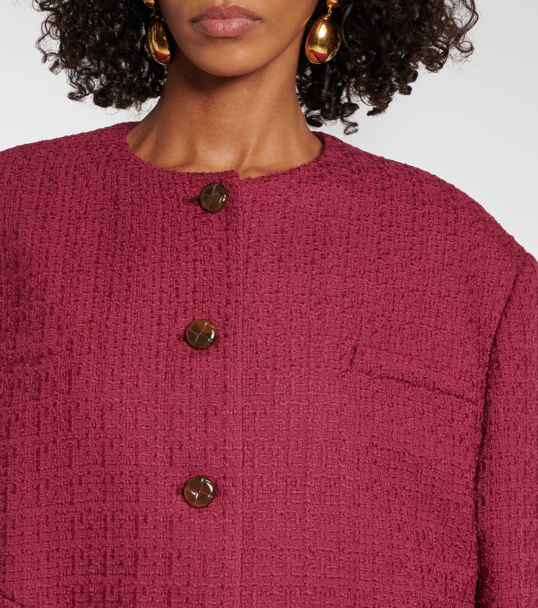 Rush Gliss cotton-blend bouclé jacket - 4