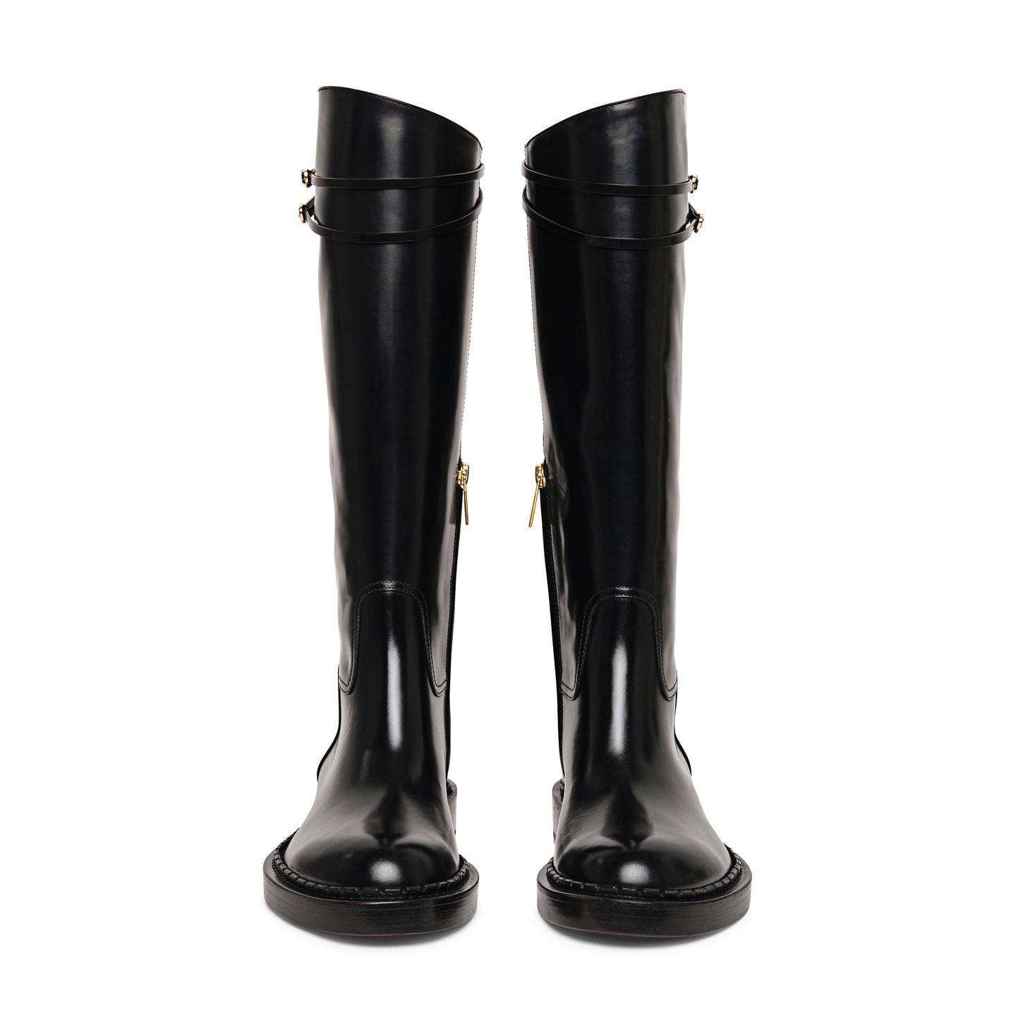 Women’s black leather boot - 4