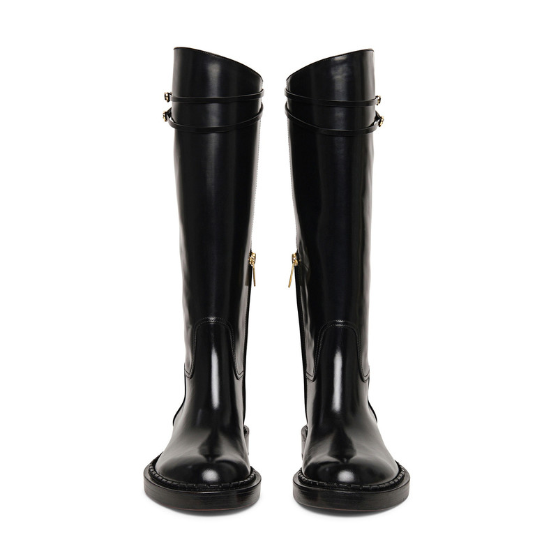 Women’s black leather boot 4