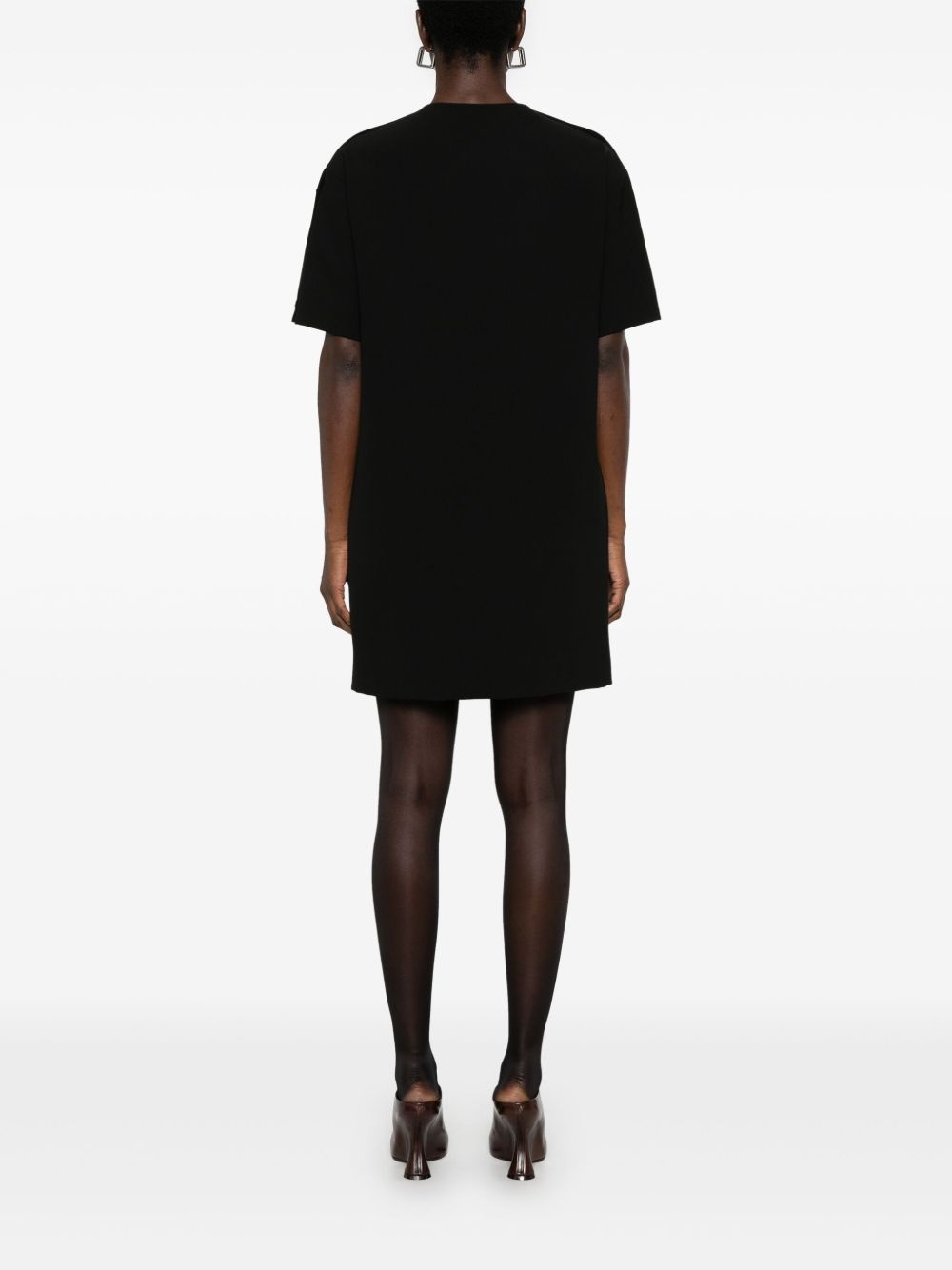 crepe mini dress - 4