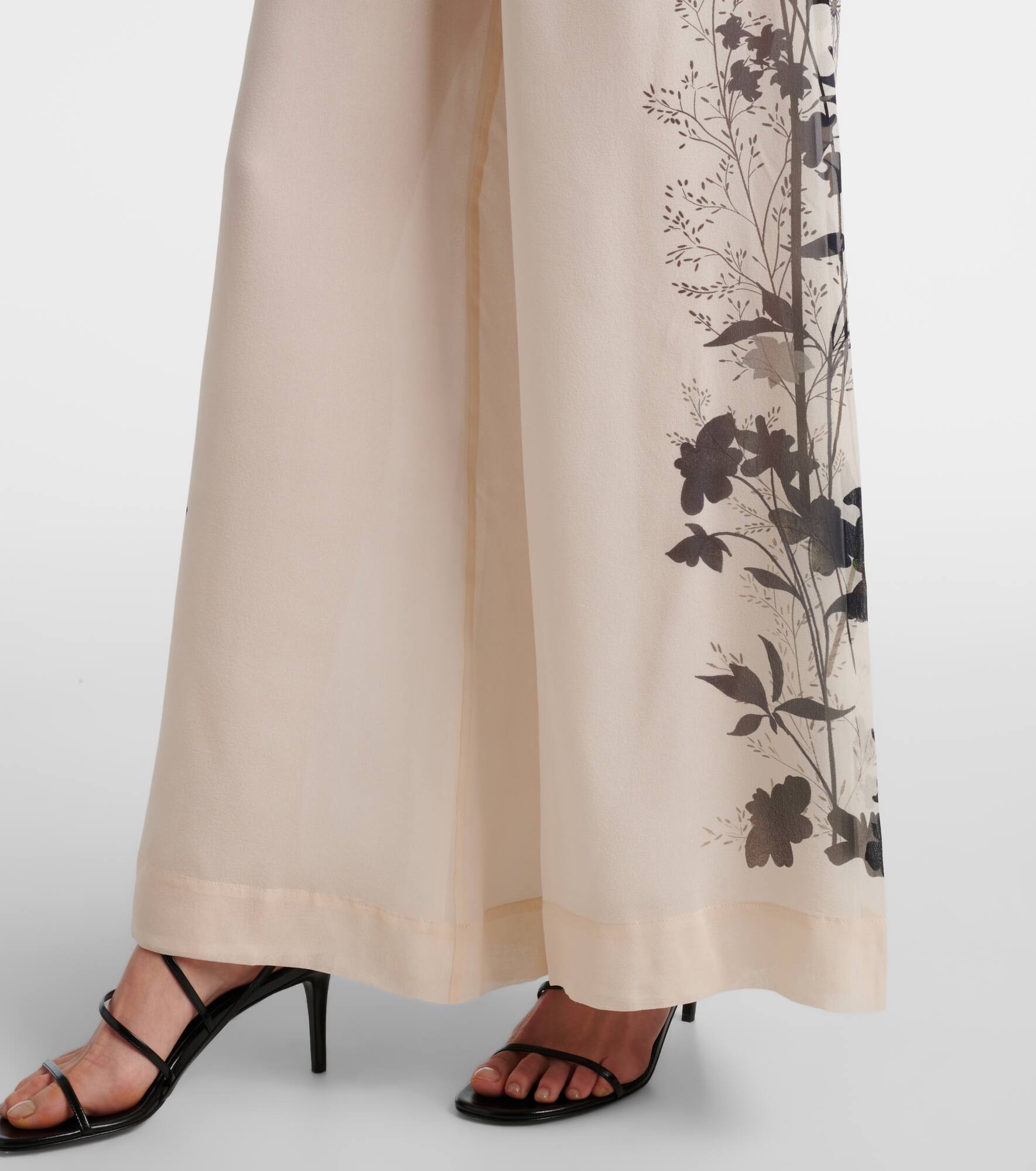 Printed silk palazzo pants - 5