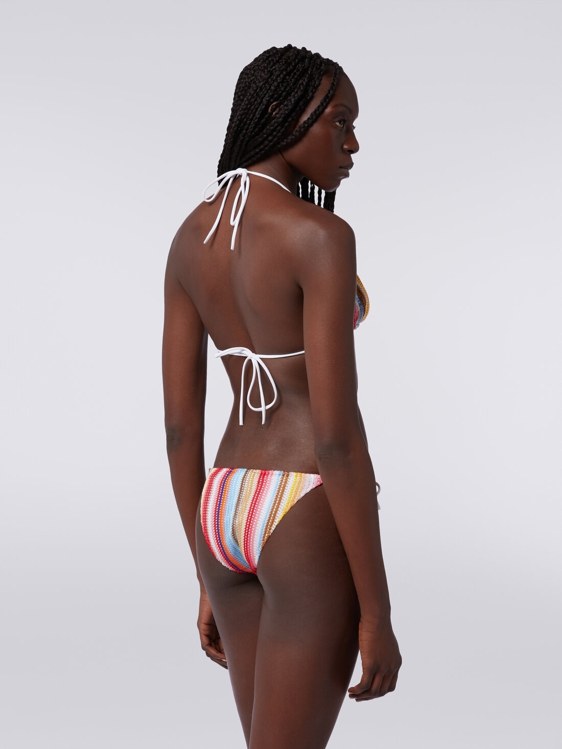 Striped crochet bikini - 4