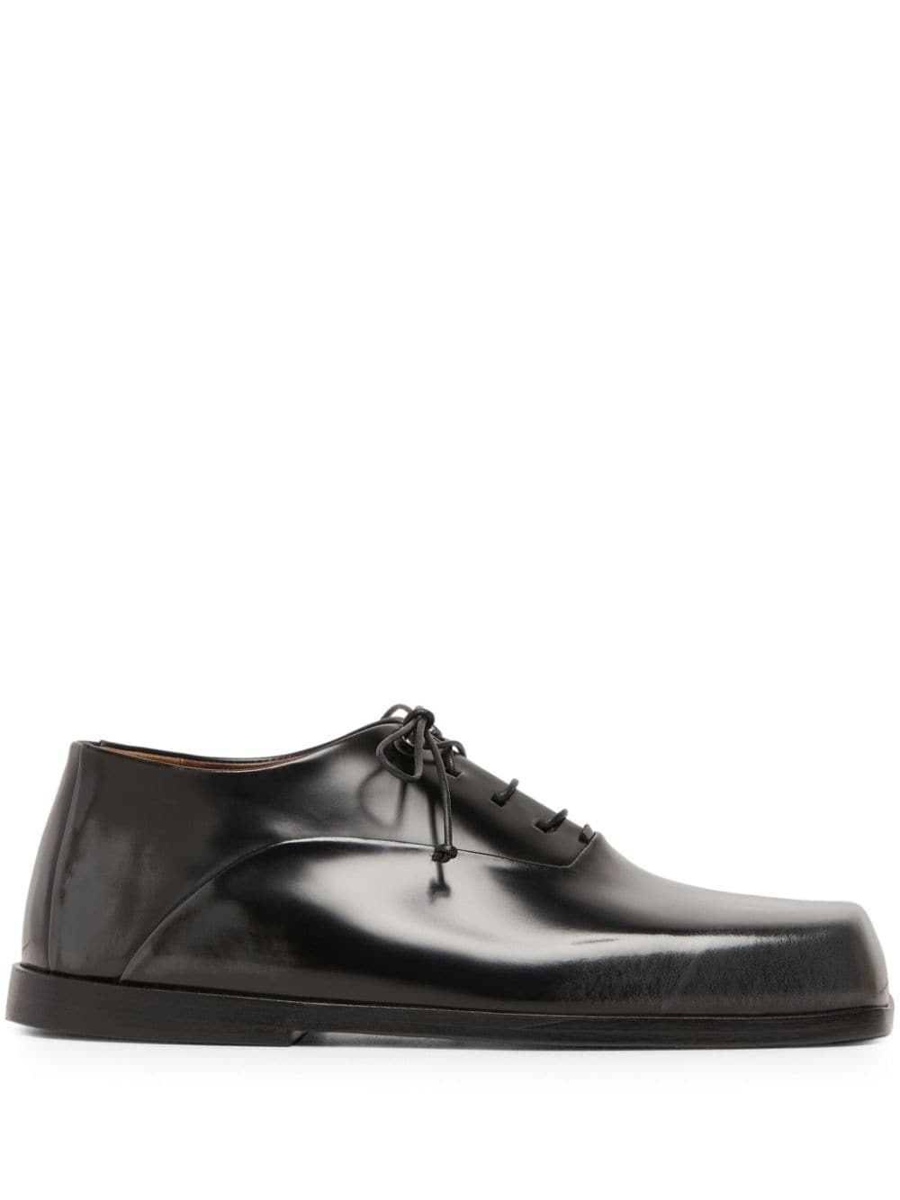 panelled patent-leather oxford shoes - 1