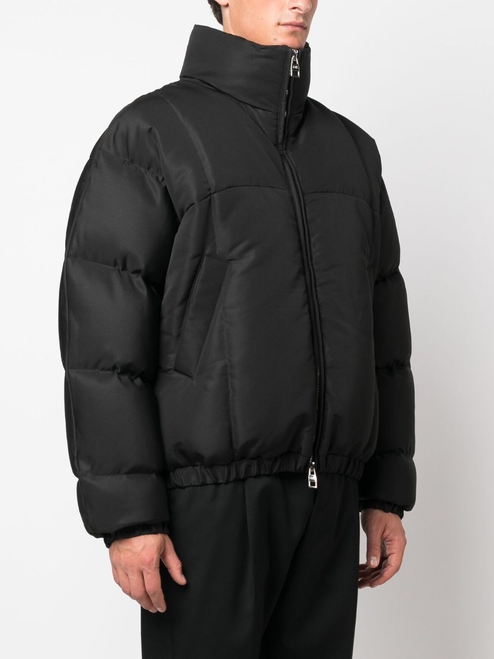 funnel-neck padded jacket - 4