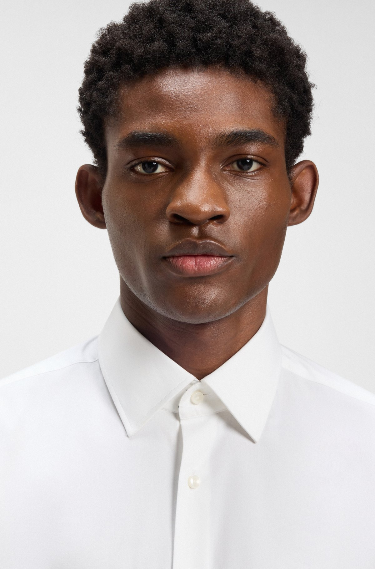 REGULAR-FIT SHIRT IN EASY-IRON STRETCH-COTTON POPLIN - 3