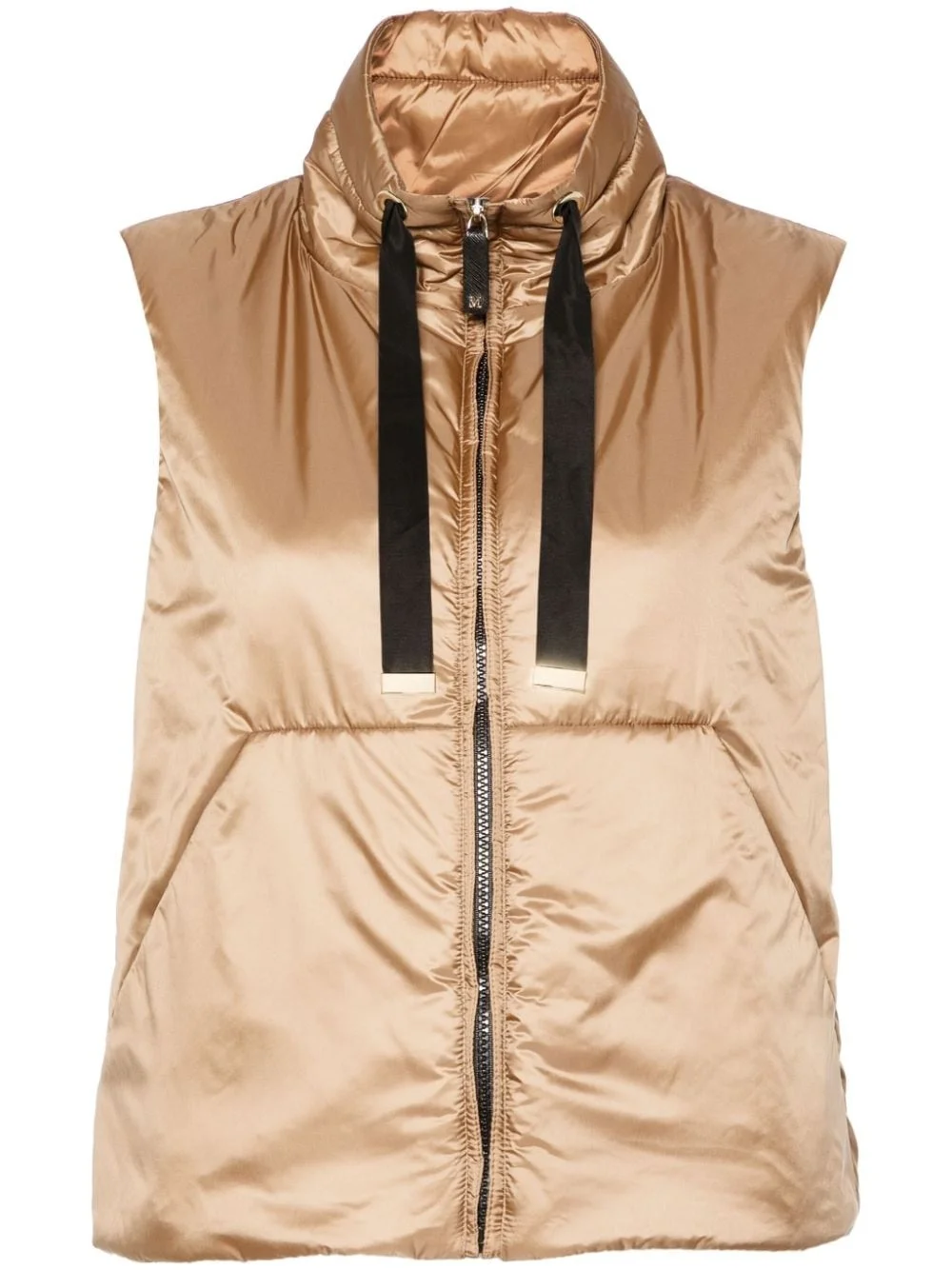 water-repellent drawstring gilet - 1