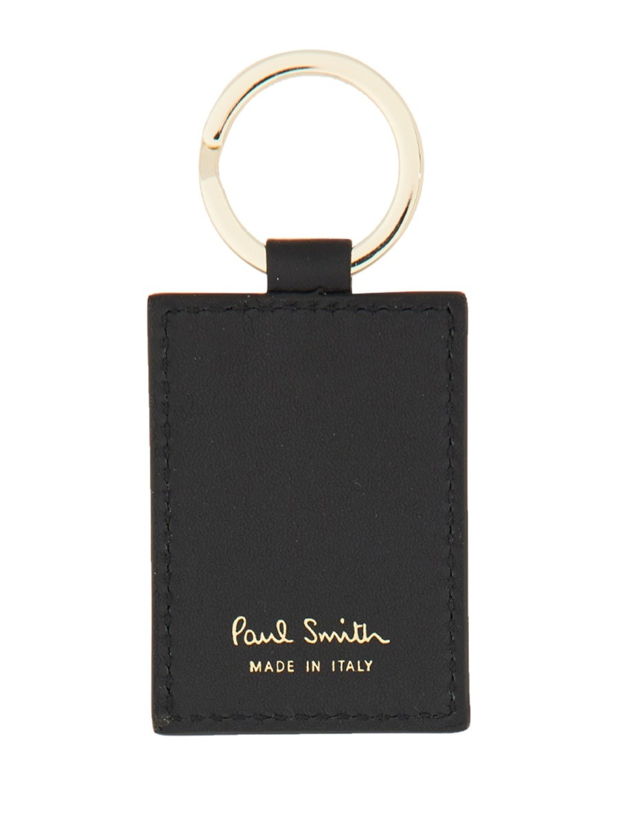 "SIGNATURE STRIPE" LEATHER KEY HOLDER - 2