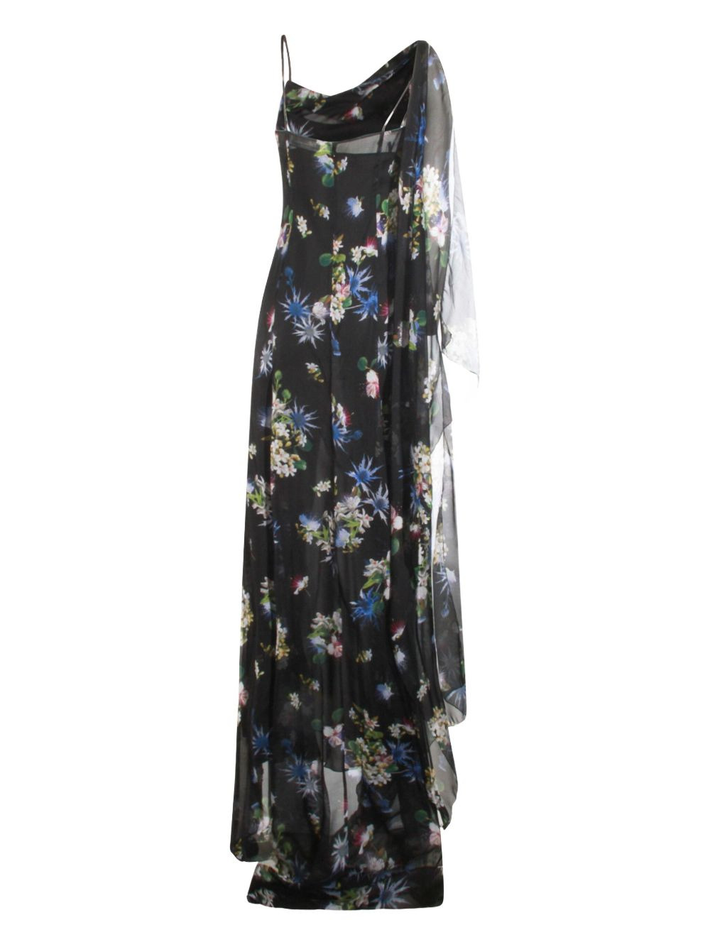 floral-print cowl-neck dress - 2