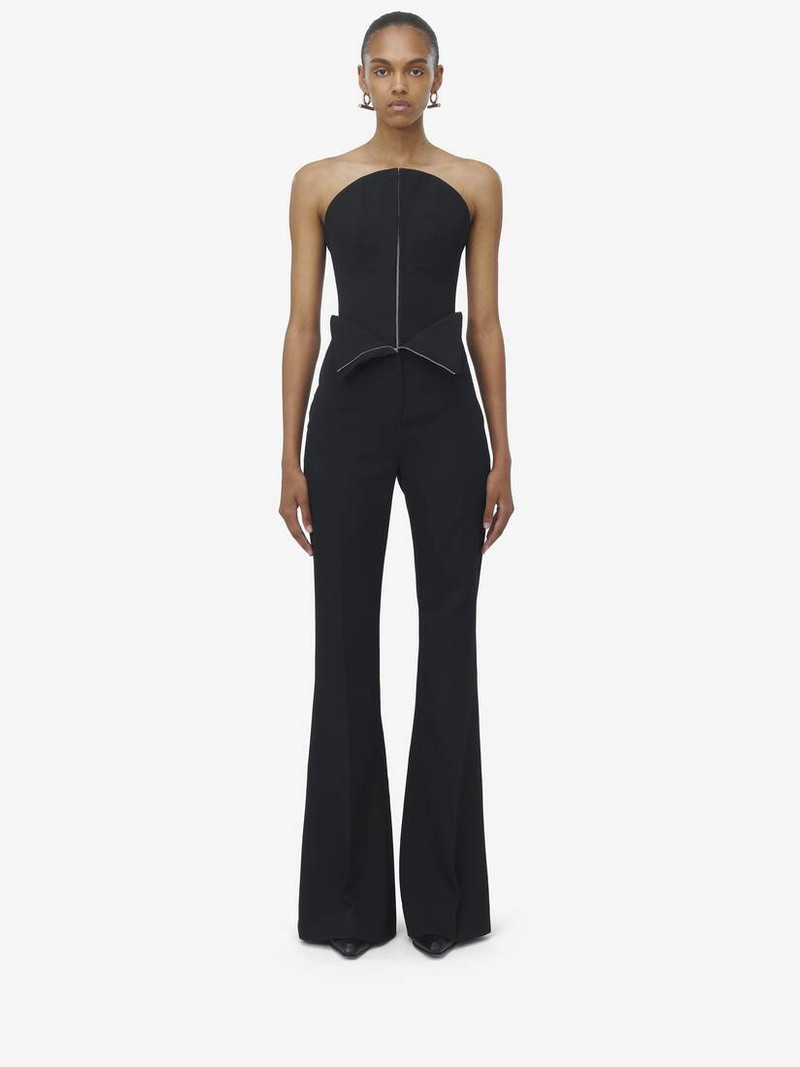 Alexander McQueen Fold Over Waist Tailored Trousers outlook