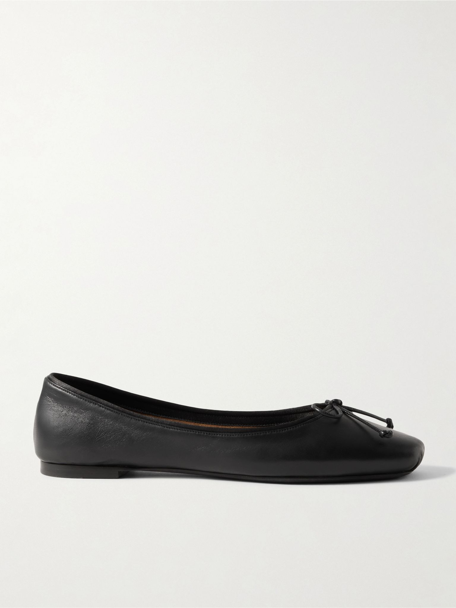 Charlotte leather ballet flats Black - 1