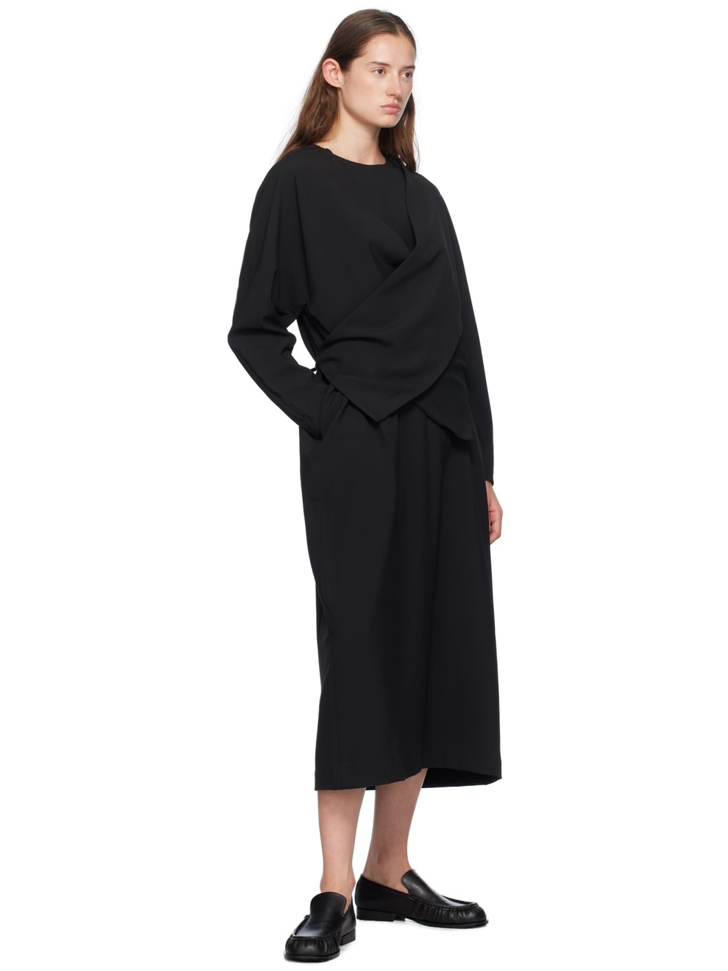 Black Hazi Midi Dress - 4