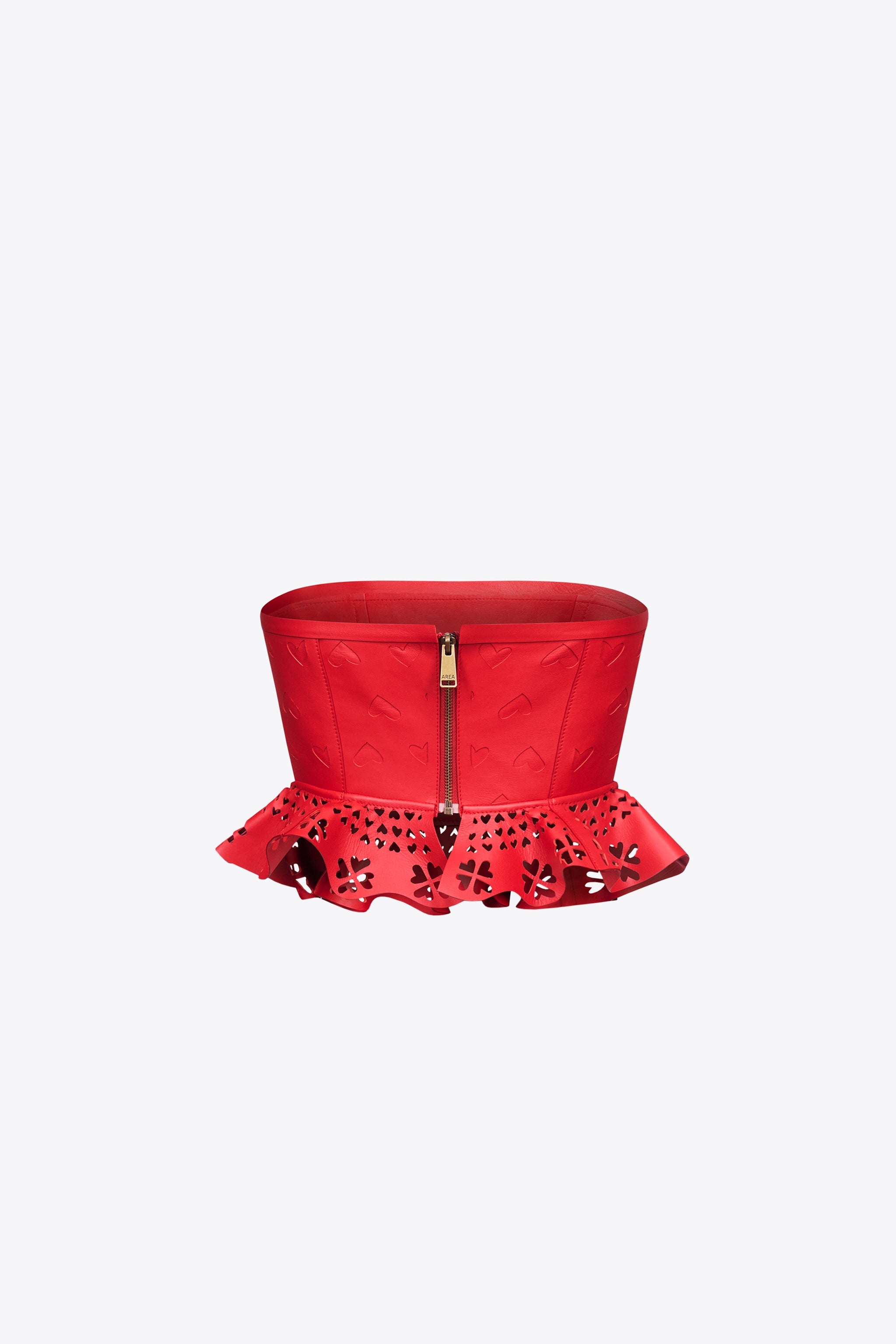 LASER-CUT LEATHER HEART BANDEAU - 2