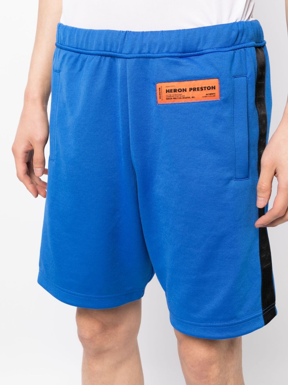 logo-patch track shorts - 5