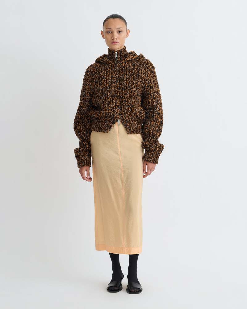 Nanushka Crepe Organza Mid-Length Skirt outlook