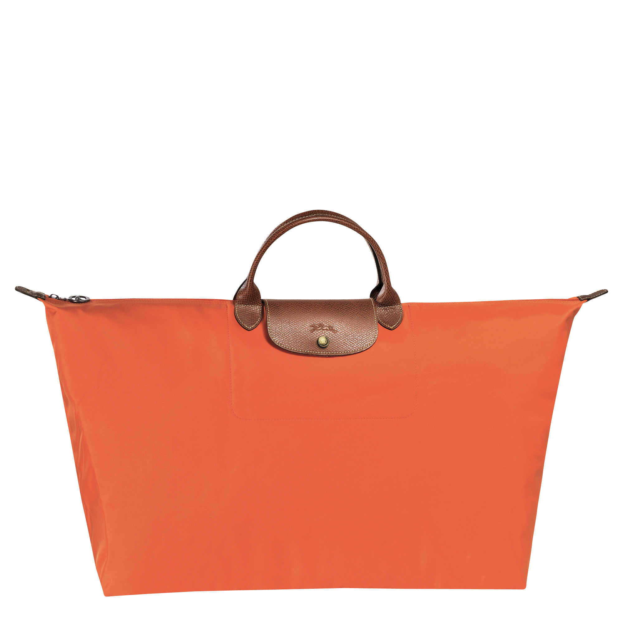 Le Pliage Original M Travel bag Orange - Recycled canvas - 1
