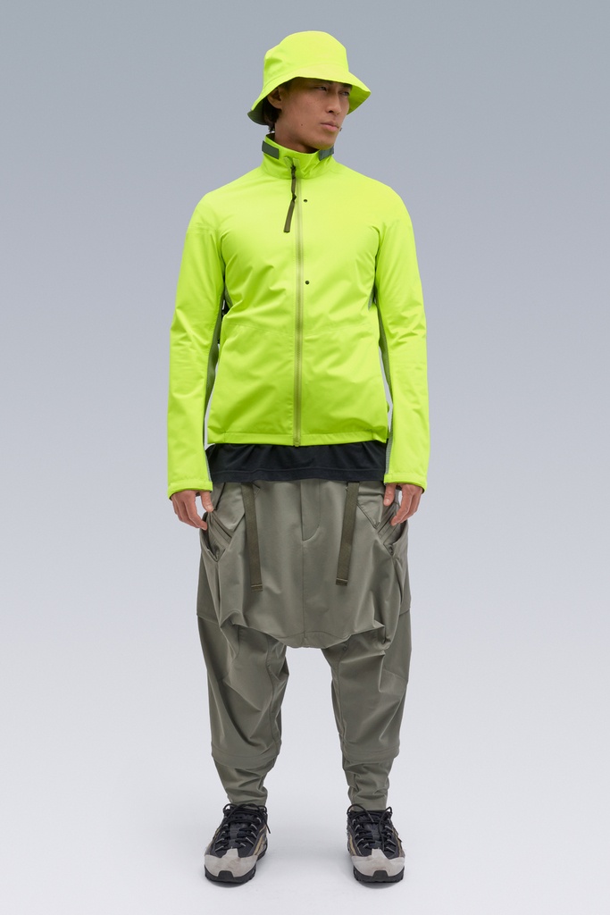 美品 ACRONYM J69-HY Hi-Vis Yellow/Gray S ACRONYM J69-HY Hybrid Construction 2.5L / 2L Stretch Gore