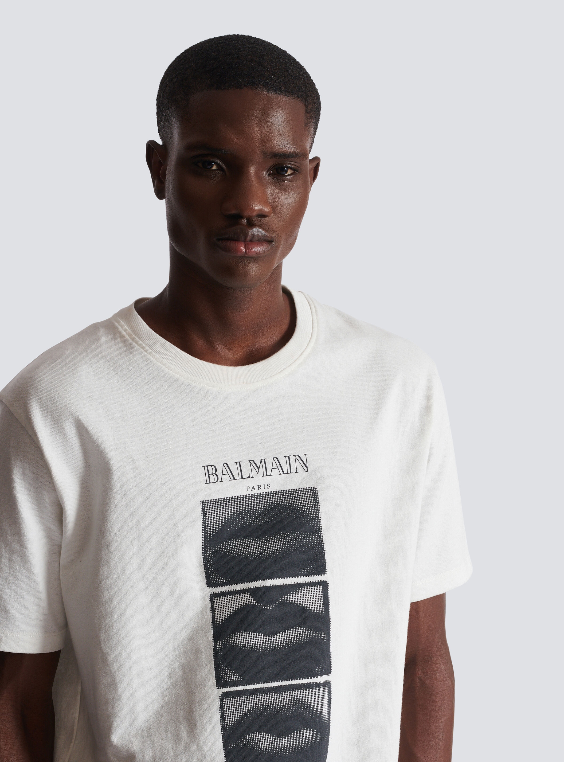 T-shirt with vintage Balmain Lips print - 7