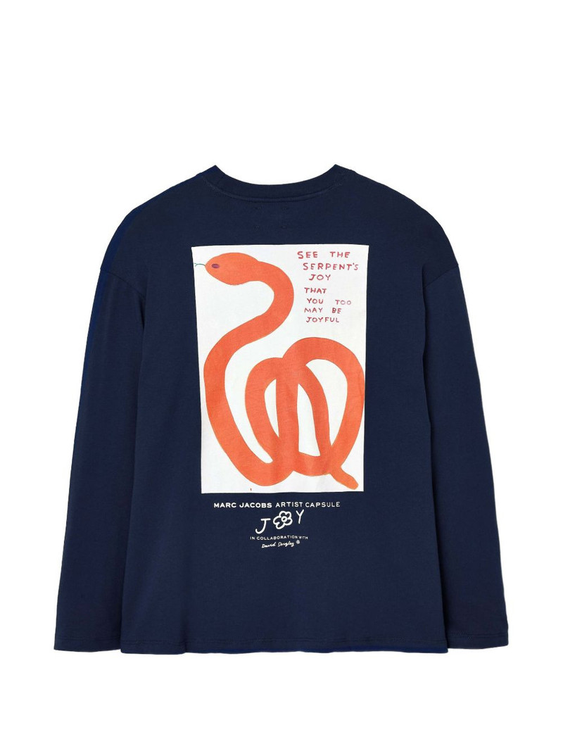 Marc Jacobs x David Shrigley snake longsleeve top outlook