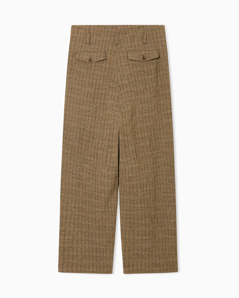 LAMÉ STRIPED JACQUARD TROUSERS 2