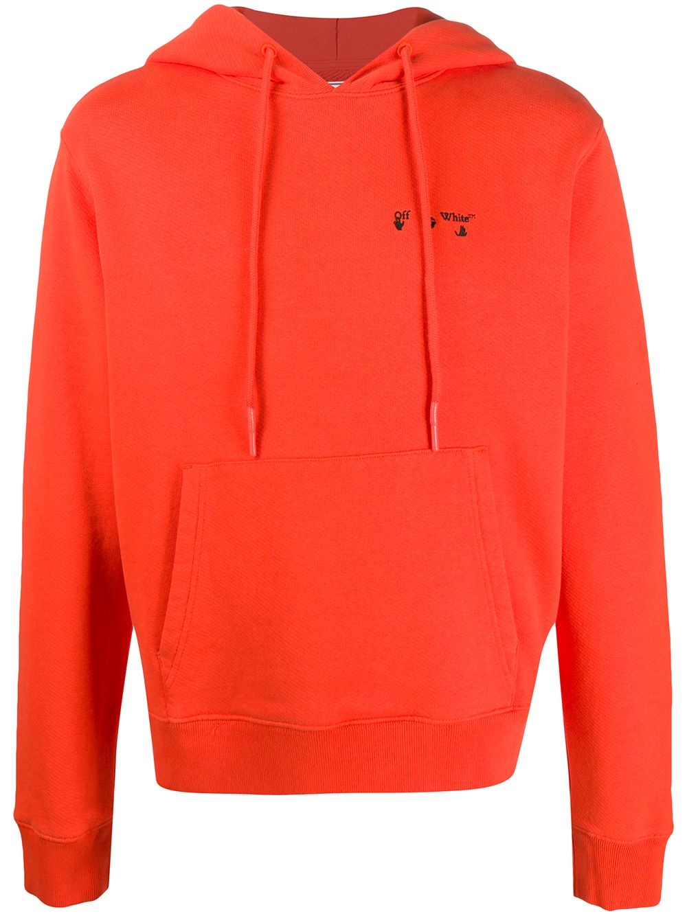 logo-print drawstring hoodie - 1