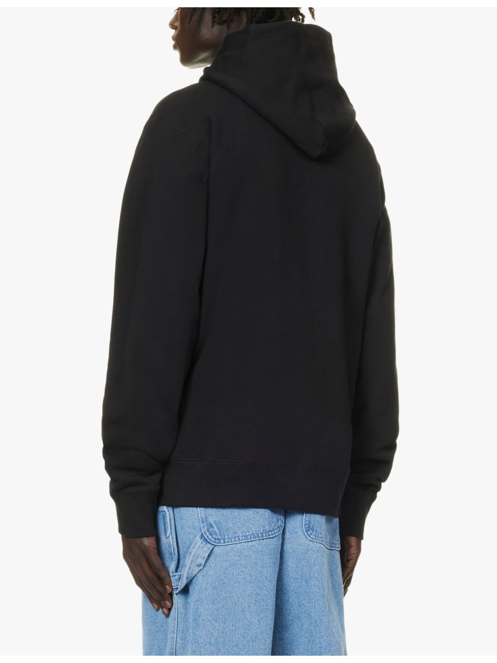 Small Arch brand-print cotton-jersey hoody - 4