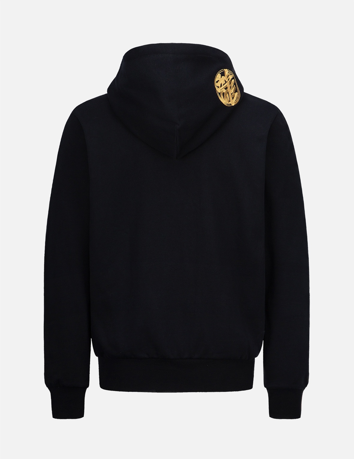 DRAGON-PATTERN LOGO PRINT HOODED SWEATSHIRT - 2