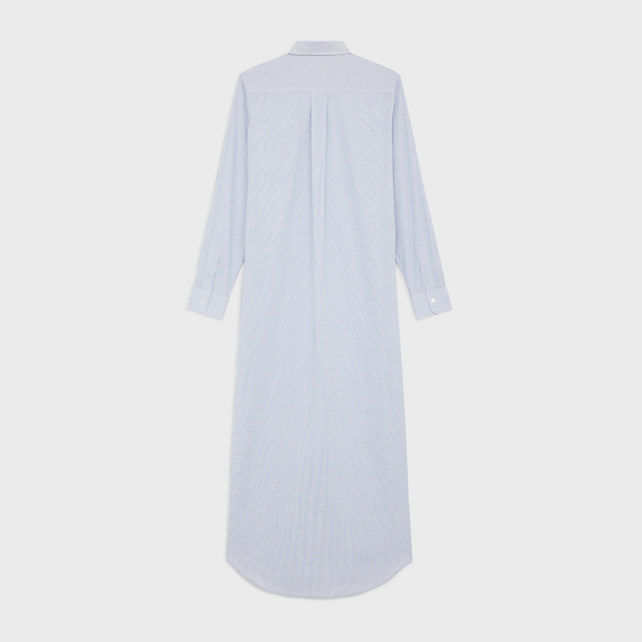 long shirt dress in striped cotton - 2