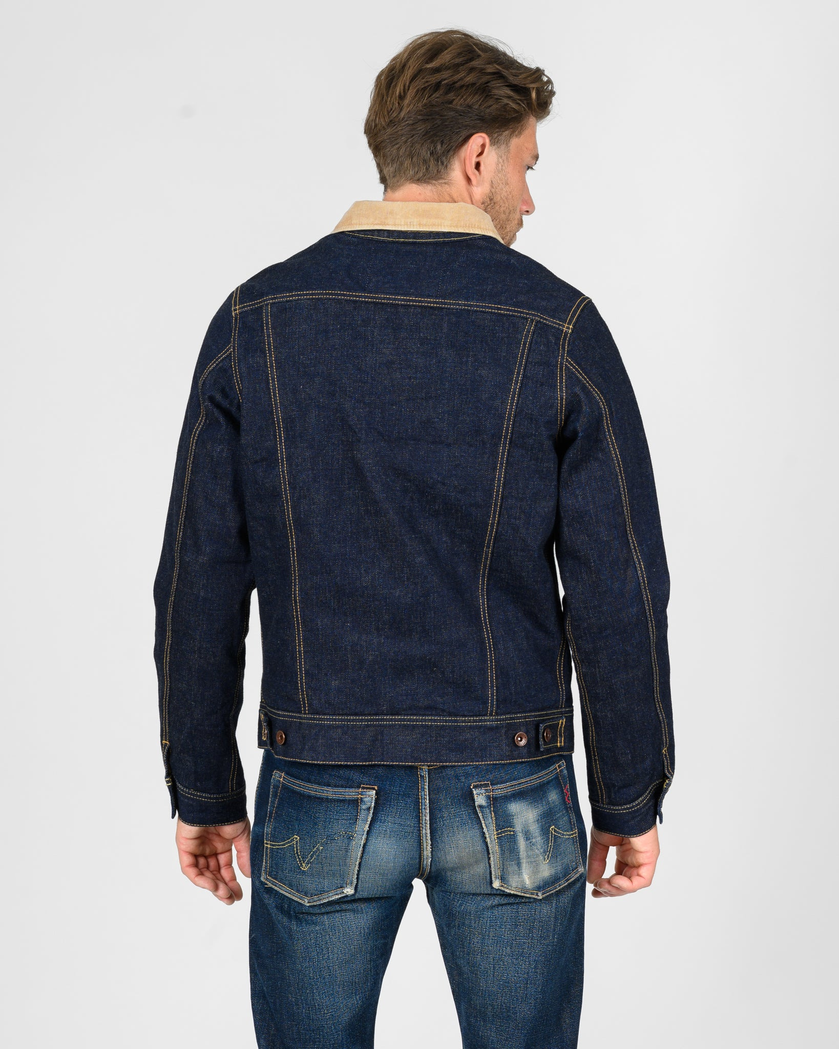 IH-101J-SR 18oz Selvedge Denim Storm Rider Jacket - Indigo - 3