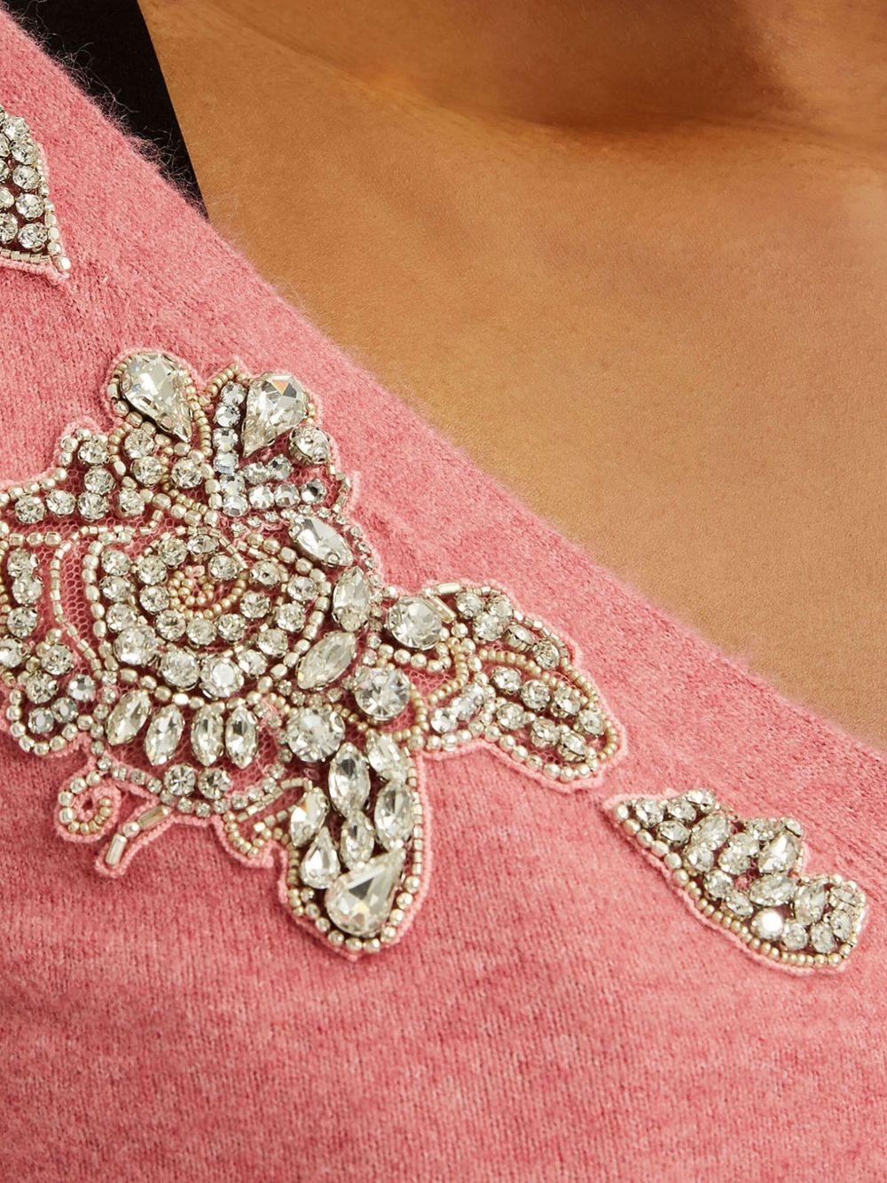 embellished V-neck cardigan - 5